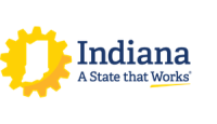 Indiana. A State that Works. logo