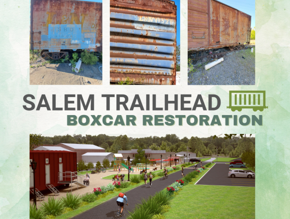 photo for Lt. Gov. Crouch, IHCDA launch crowdfunding campaign for Monon South Trail - Salem Trailhead Boxcar Restoration article. Click to read more.